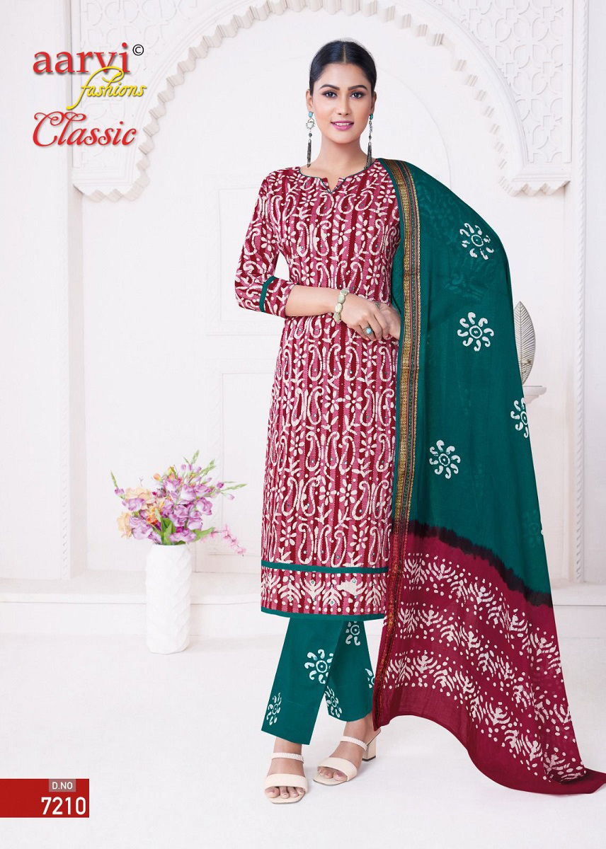 Aarvi Fashion Classic Vol 5 Battik Printed Readymade Dress